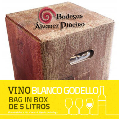 Vino godello en bag in box de 5 litros